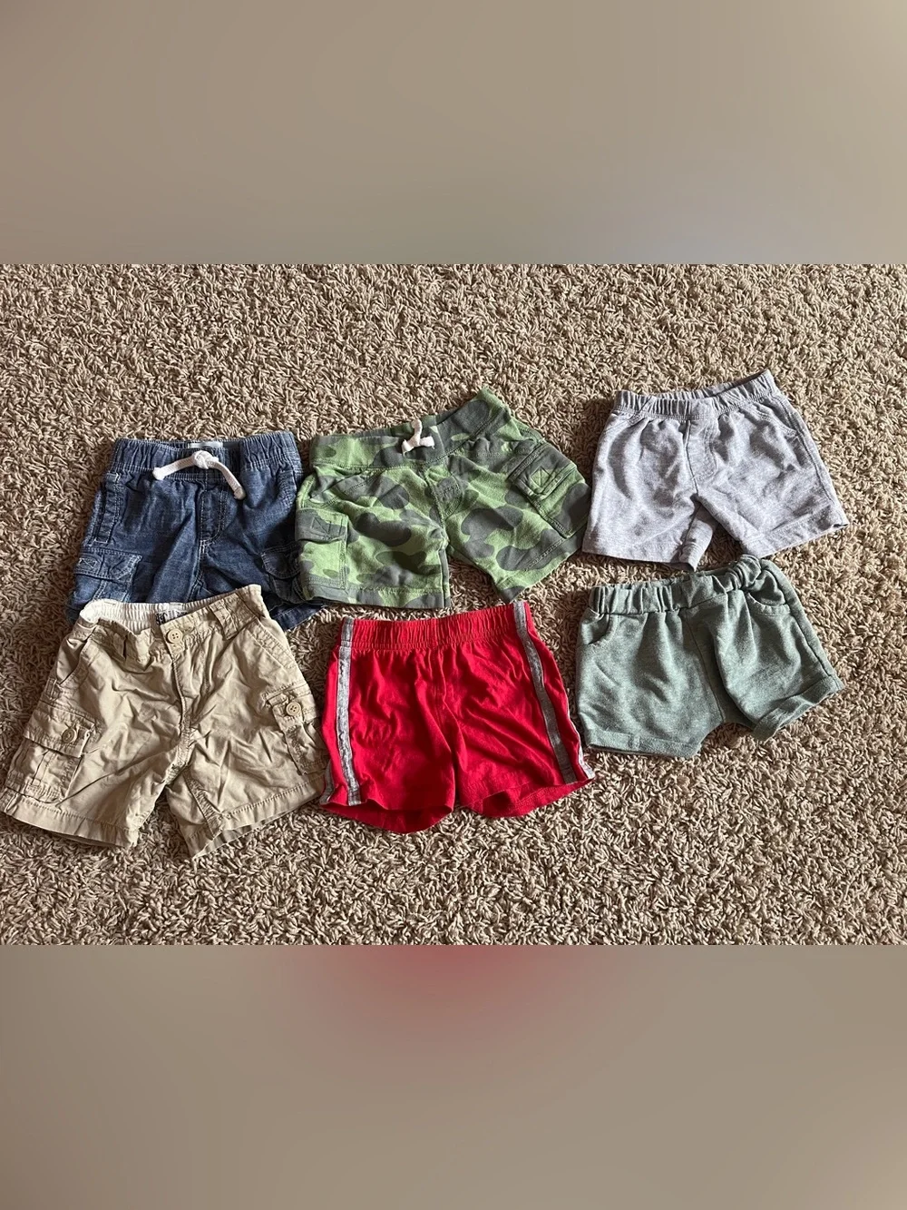 6 Boys Shorts Bundle Size 12 Months